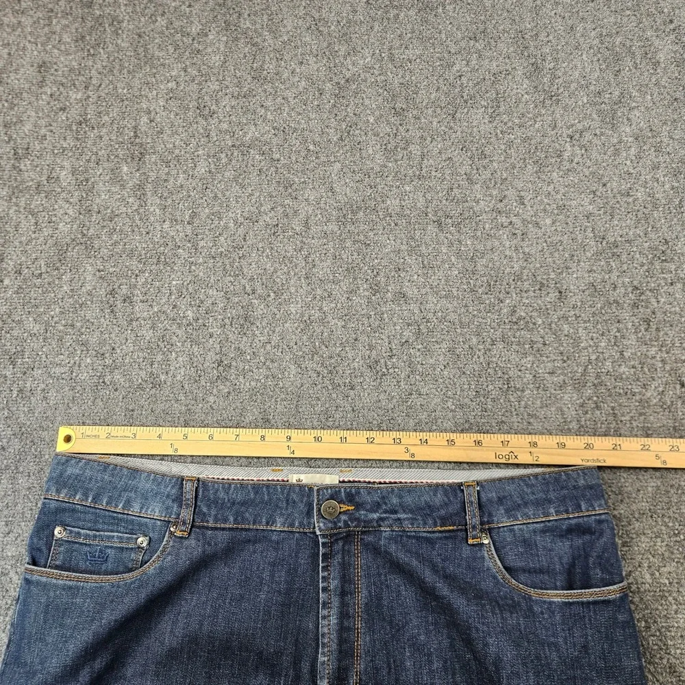 Peter Millar Mens Jeans Size 40 Dark Wash Straight Leg Denim Blue Pants
